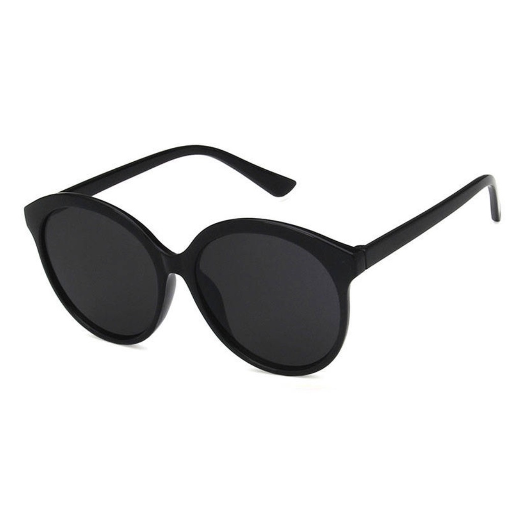 **FABIOLA* Black Retro Clear Lens Fashion Sunglasses